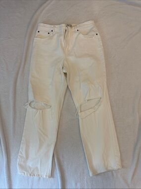 Abercrombie the 90s straight ultra high rise.  32S